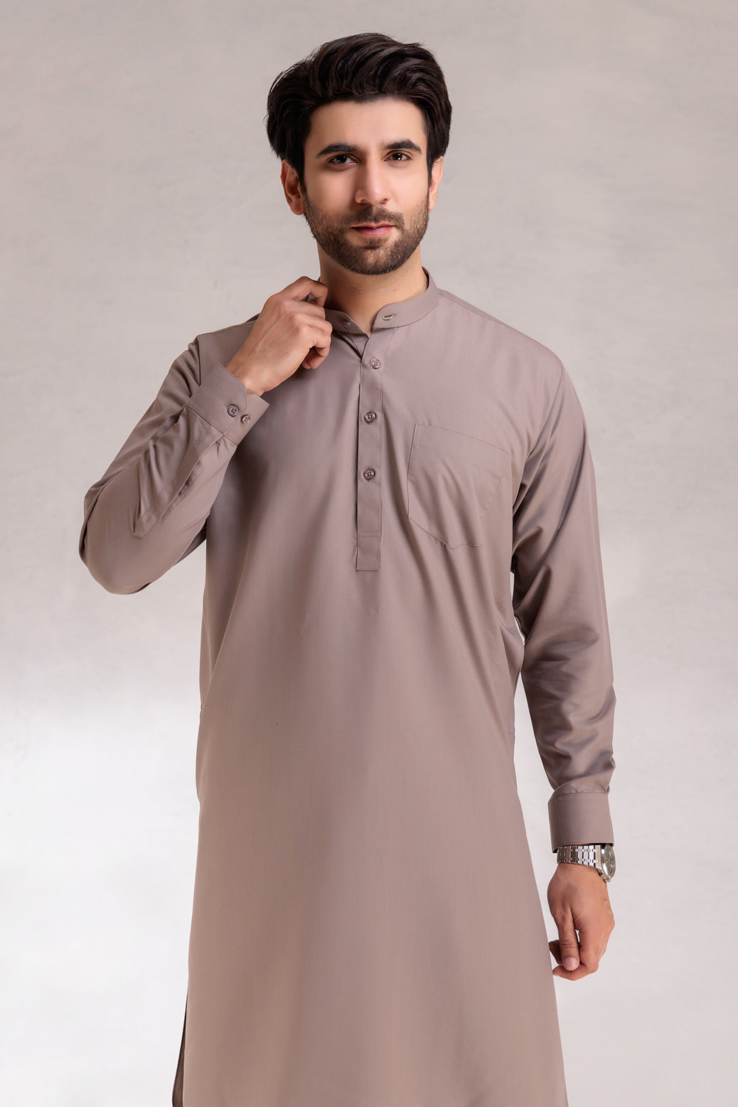 EL-GRAY-BLENDED-SHALWAR SUIT (GSBB22-009)