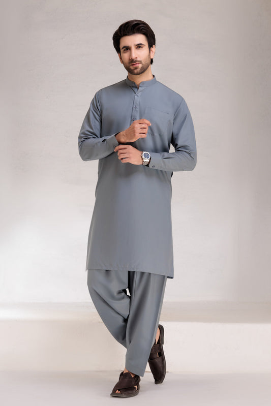 F-GRAY-BLENDED-SHALWAR SUIT (GSBB22-009)