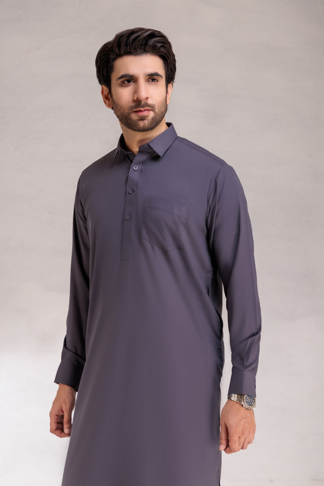 CHARCOAL-BLENDED-SHALWAR SUIT (GSSB22-008)