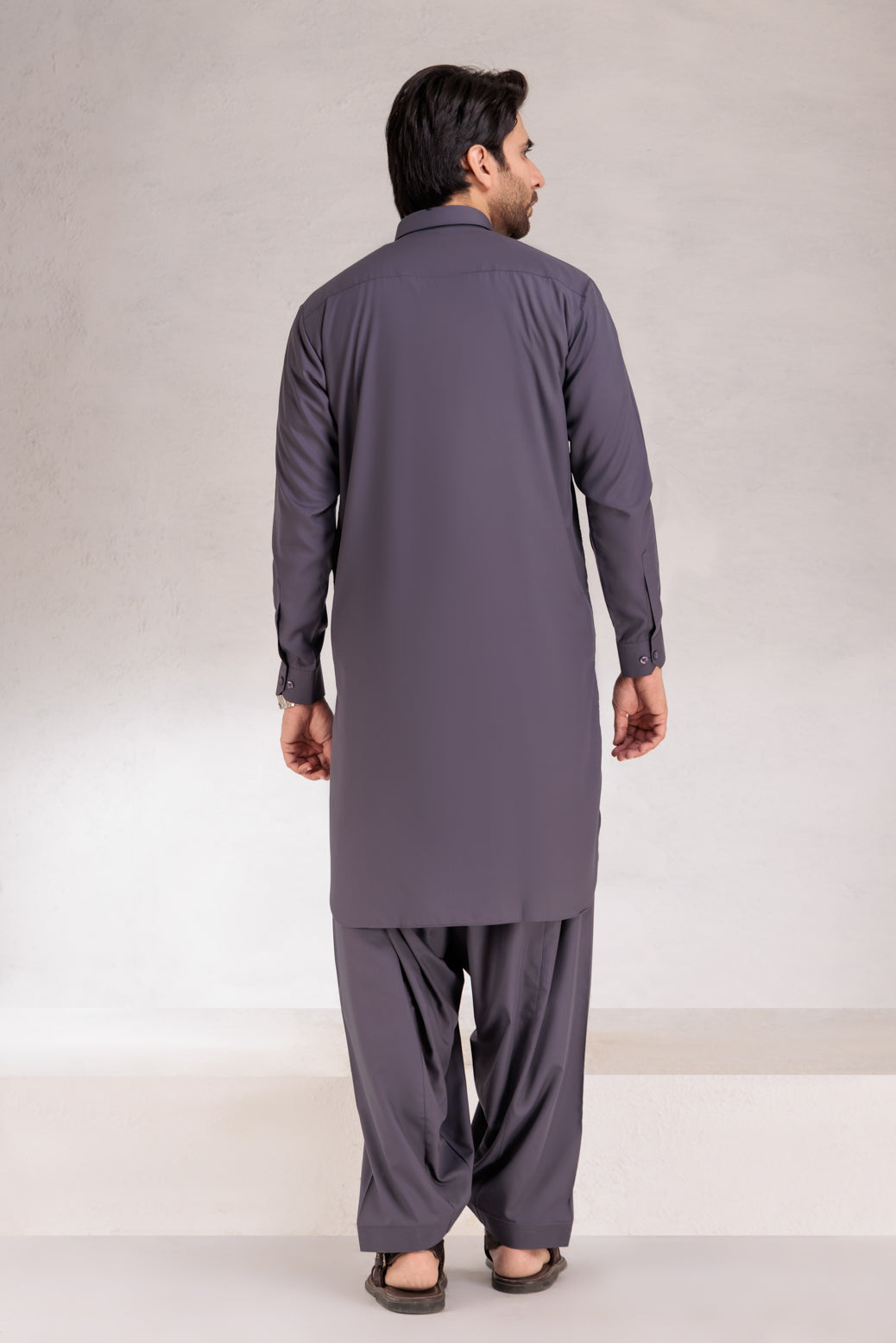 CHARCOAL-BLENDED-SHALWAR SUIT (GSSB22-008)