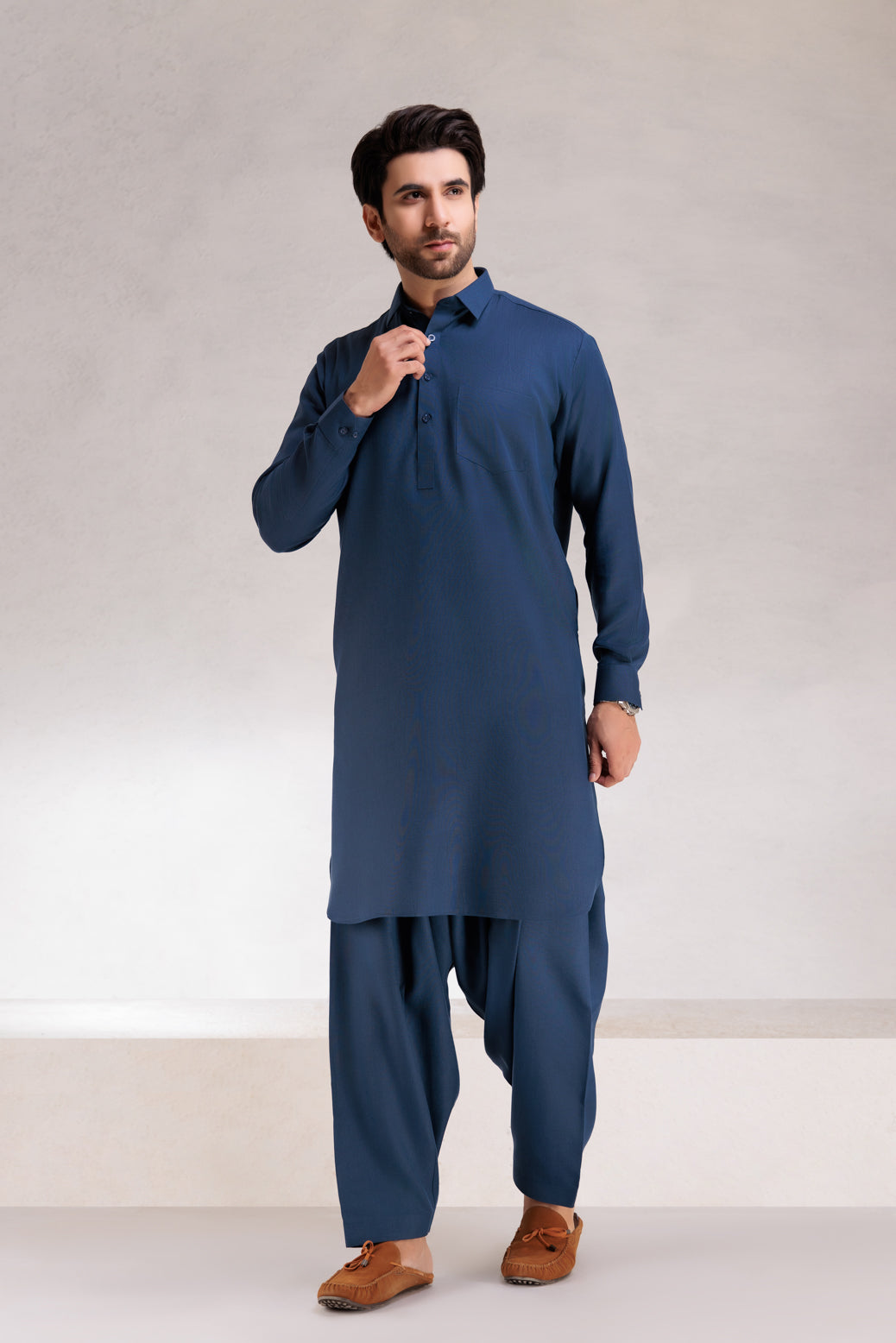 DENIM-BLENDED-SHALWAR SUIT (GSSW22-003)