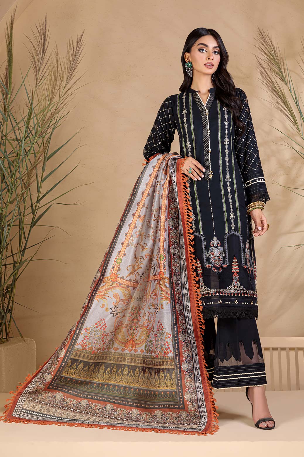 BLACK-KHADDAR-3 PIECE (HV1R223P02)