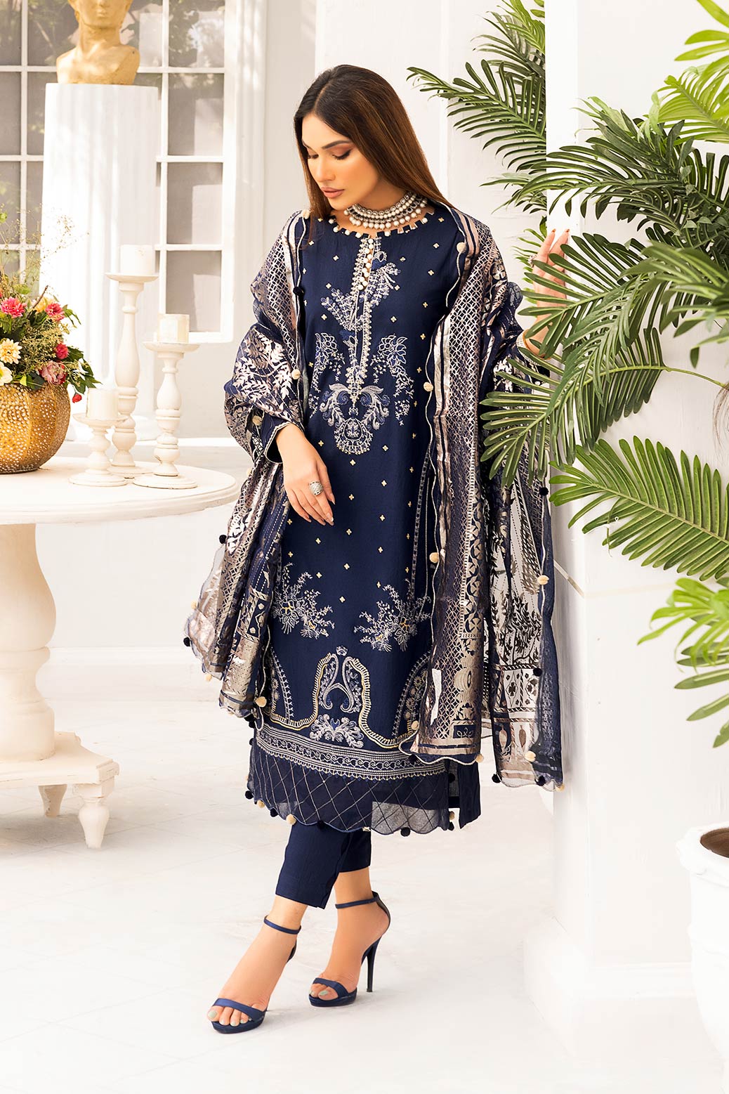 BLUE-CAMBRIC-SUIT 3-PIECE (HV2C223P02)