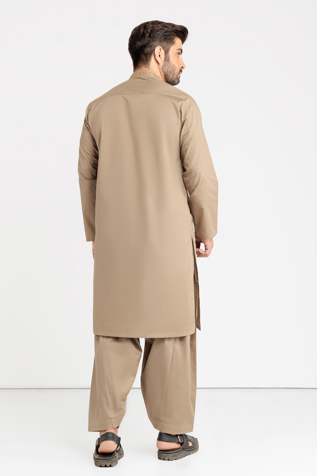 H-GREEN-BLENDED-KURTA SHALWAR (KSRS23-006)