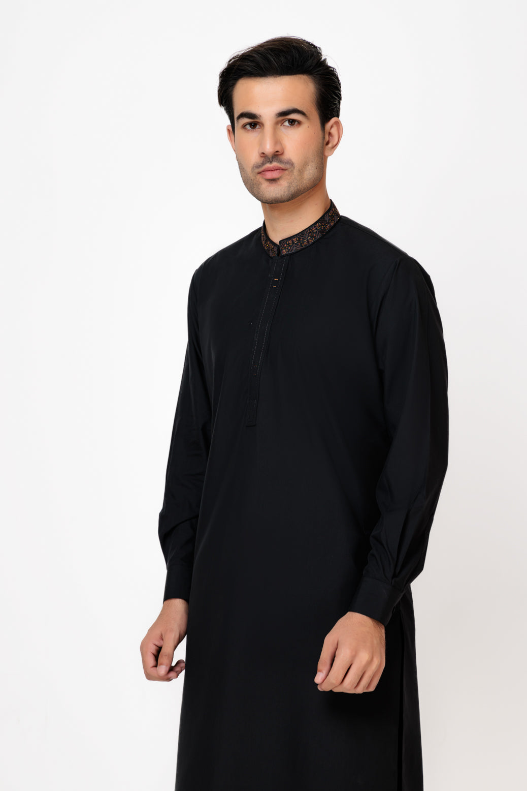 BLACK-COTTON-KURTA SHALWAR (KSRS23-022)