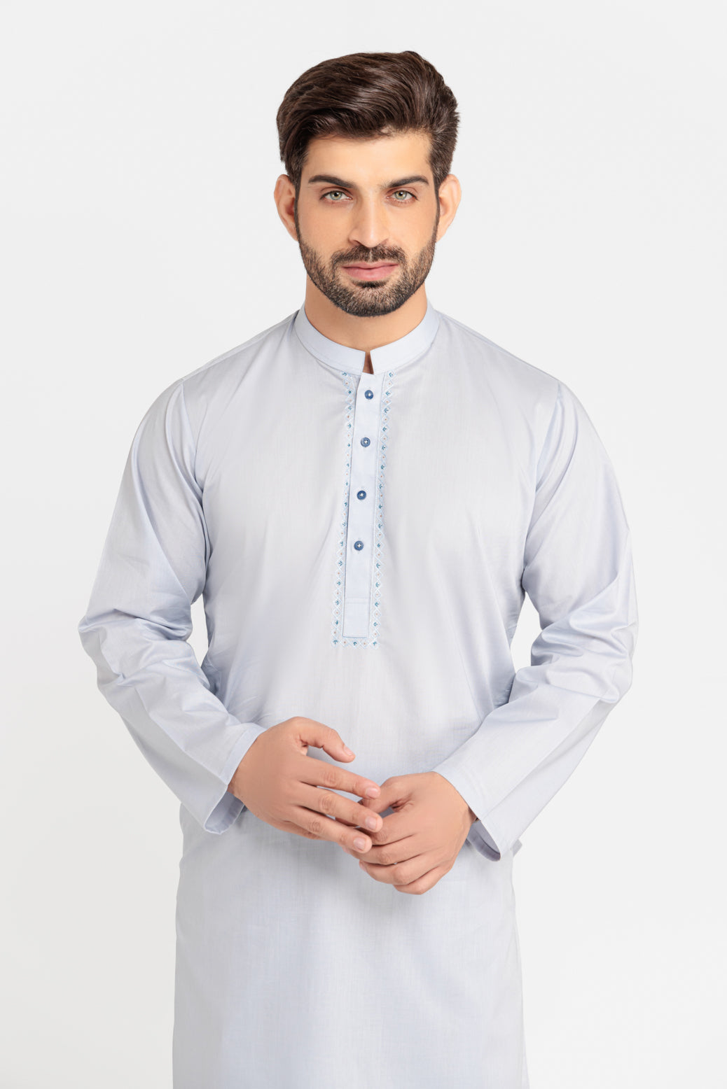 D-GRAY-BLENDED-KURTA SHALWAR (KSRS23-023)