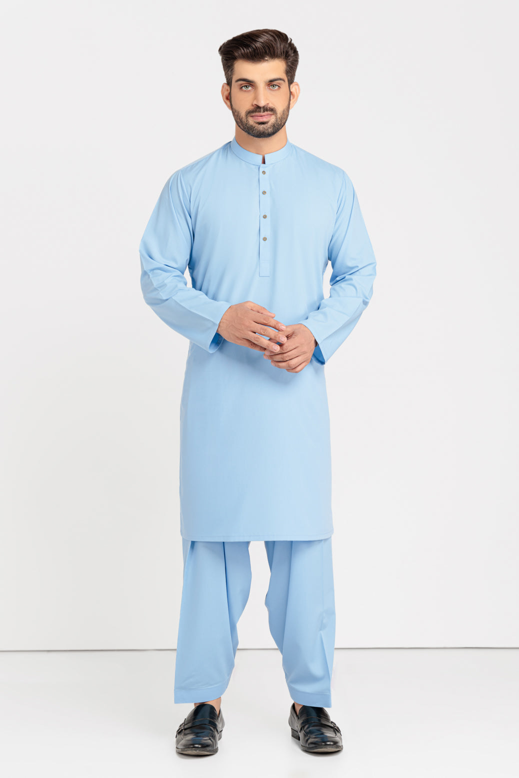 AZURE-BLENDED-KURTA SHALWAR (KSRS23-026)