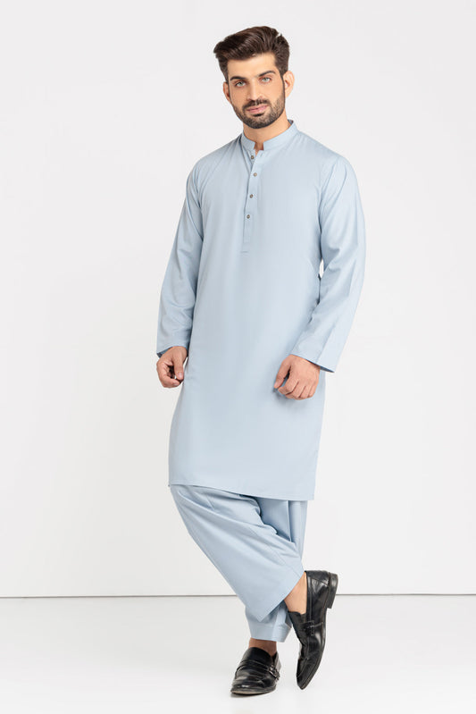 P-BLUE-BLENDED-KURTA SHALWAR (KSRS23-028)