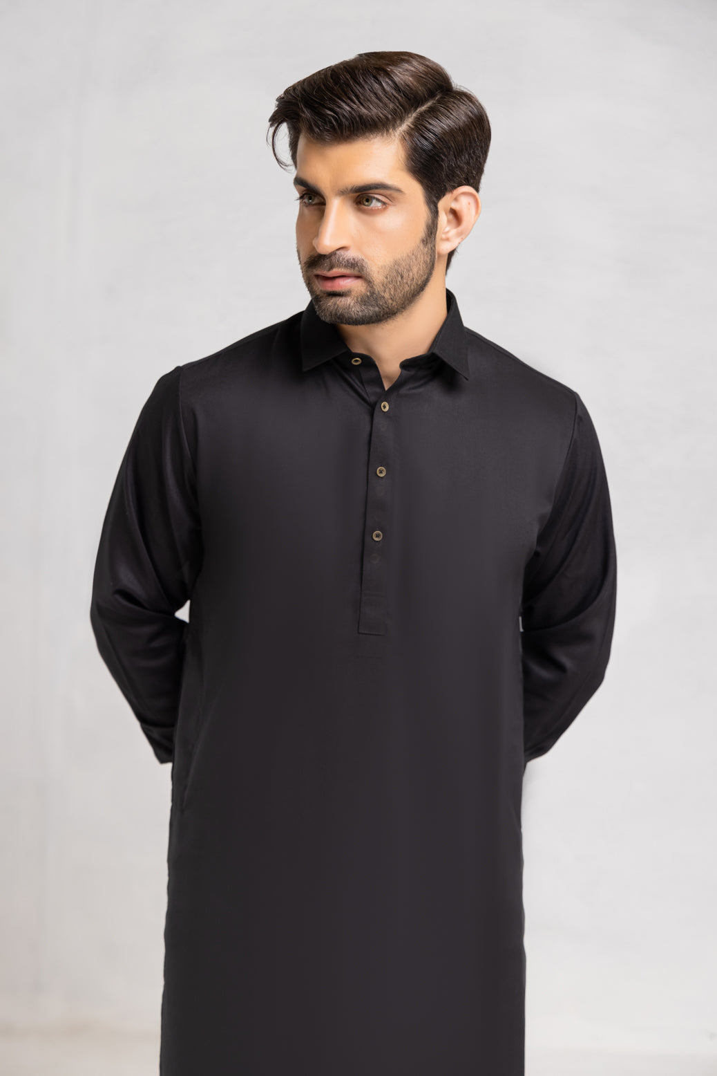 BLACK-BLENDED-KURTA SHALWAR (KSRW22-011)