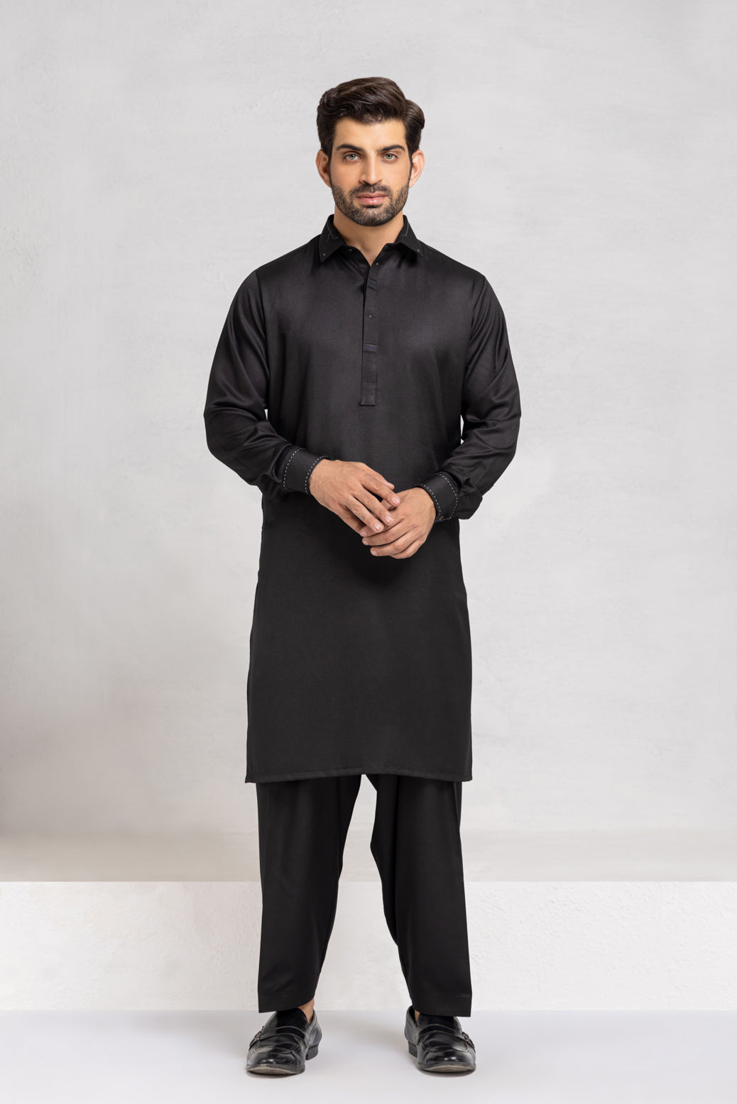 BLACK-BLENDED-KURTA SHALWAR (KSRW22-014)