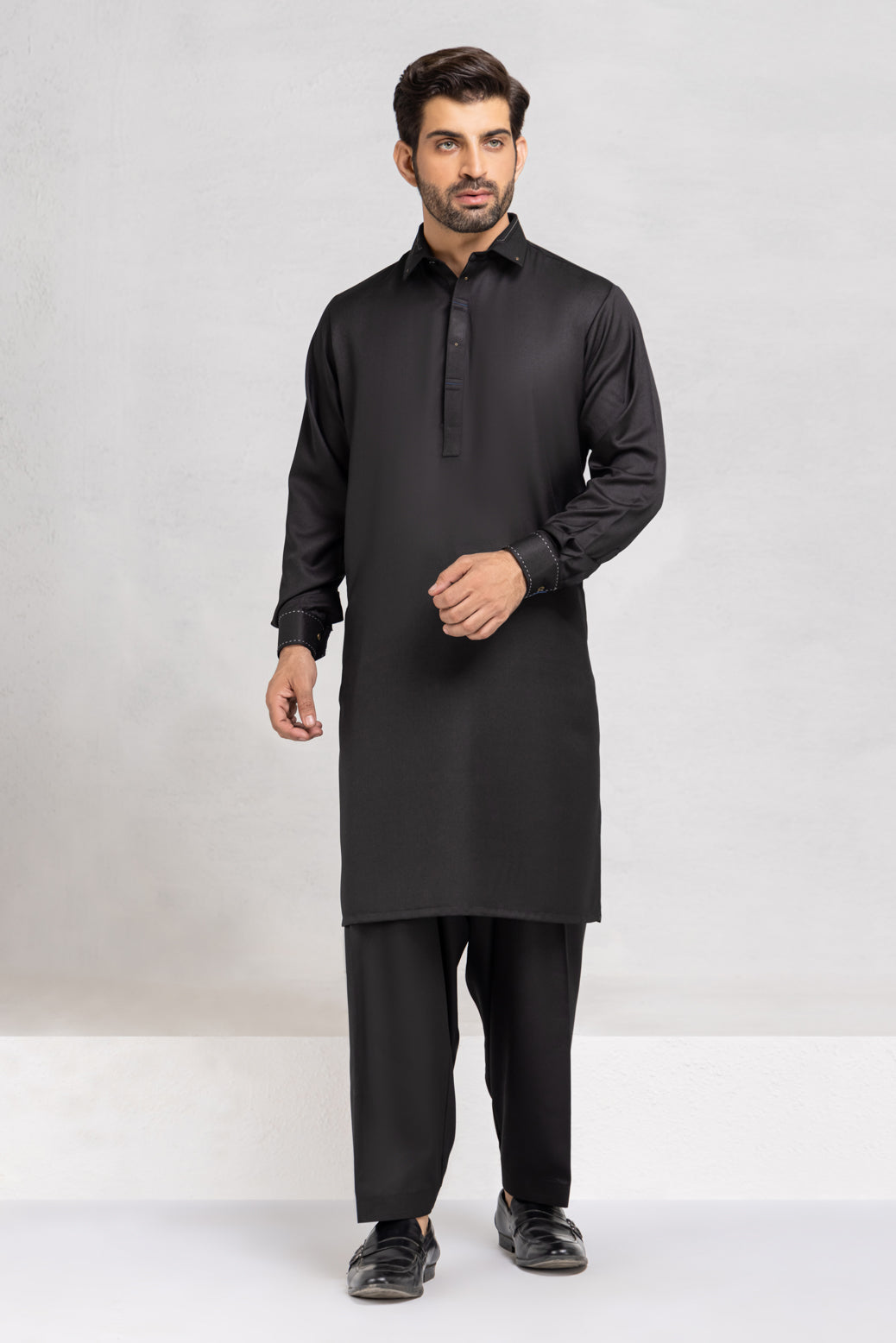 BLACK-BLENDED-KURTA SHALWAR (KSRW22-014)