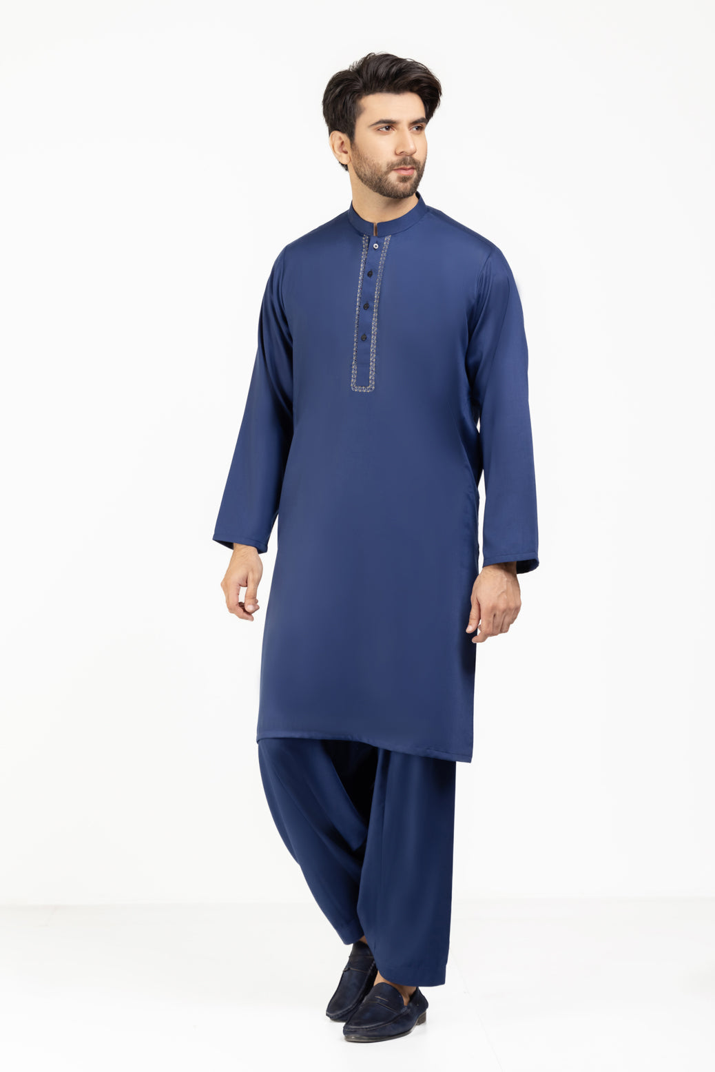 MD-BLUE-BLENDED-KURTA SHALWAR (KSRW22-018)