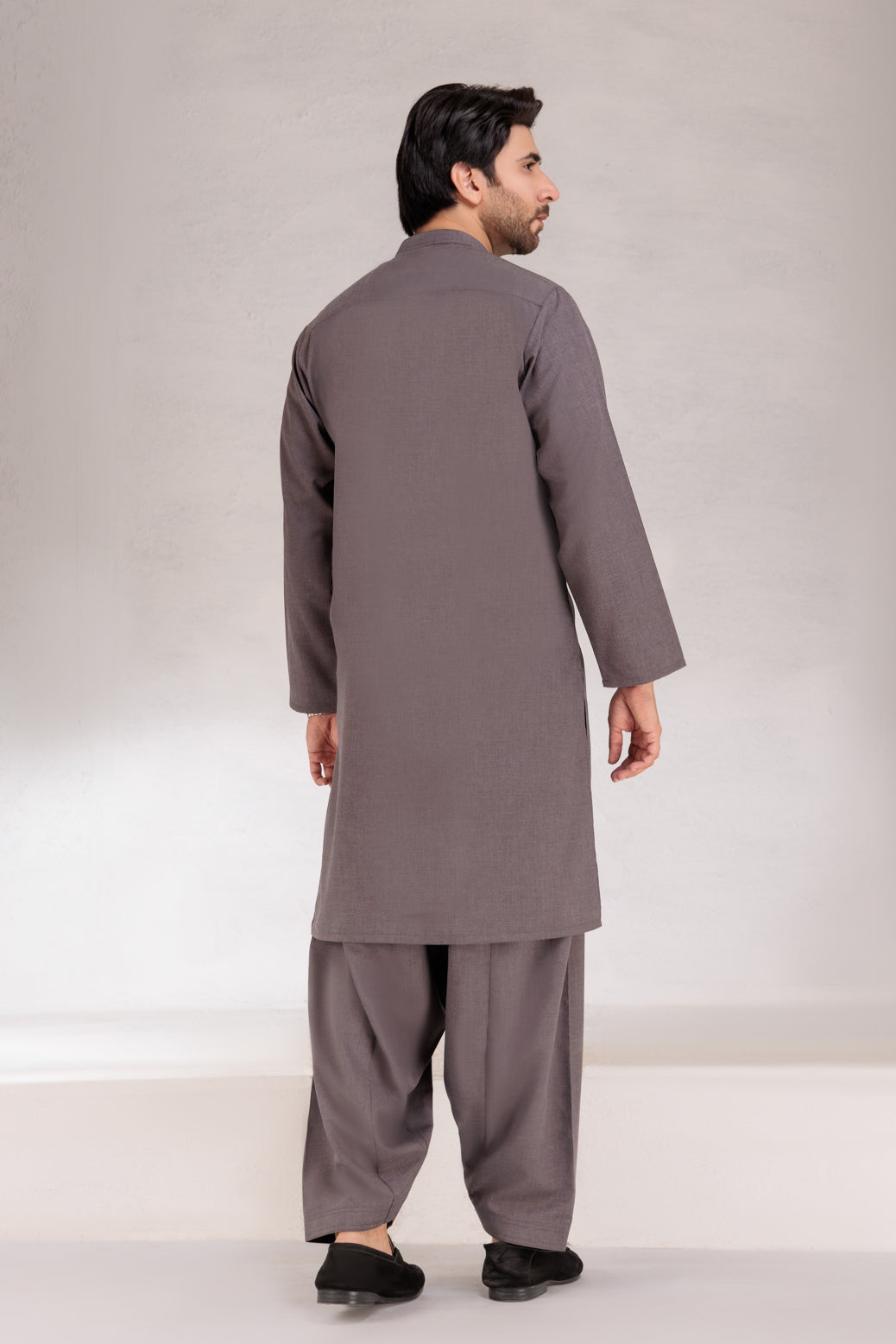 GRAPHITE-BLENDED-KURTA SHALWAR  (KSRW22-019)