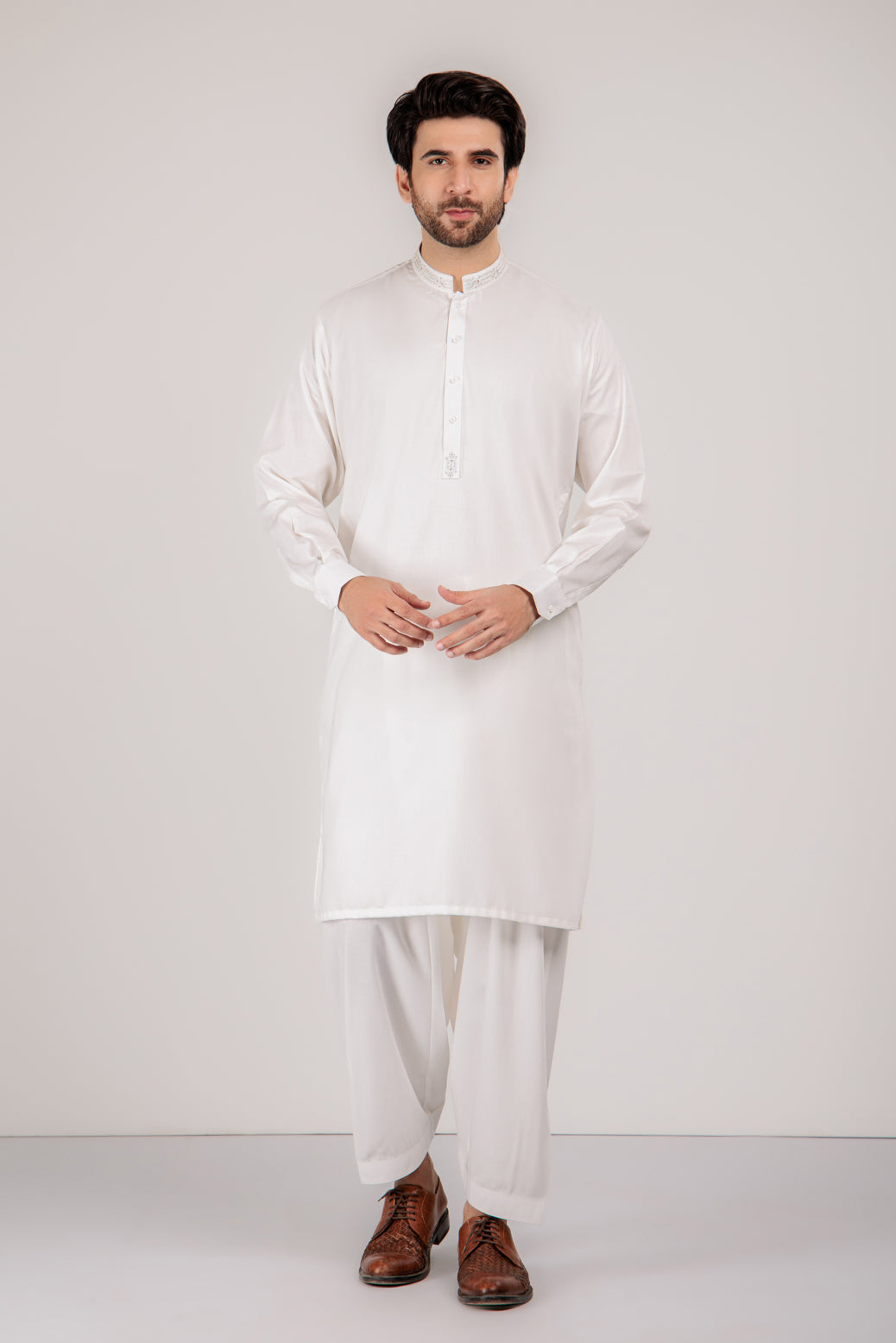 PEARL-KURTA SHALWAR-BLENDED (KSRW22-020)