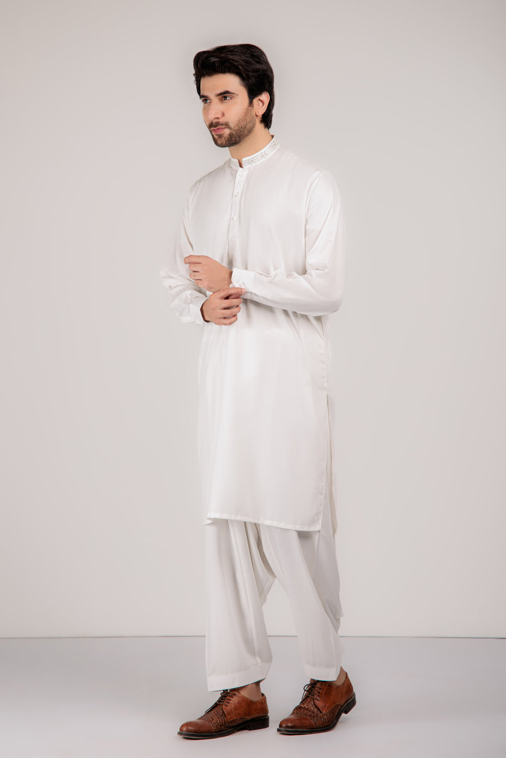 PEARL-KURTA SHALWAR-BLENDED (KSRW22-020)