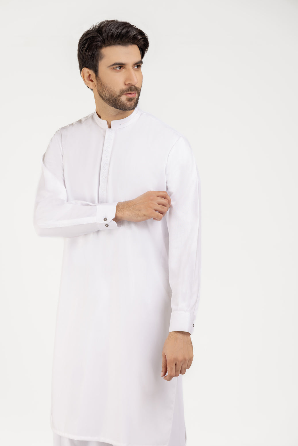 WHITE-BLENDED-KURTA SHALWAR (KSRW22-026)