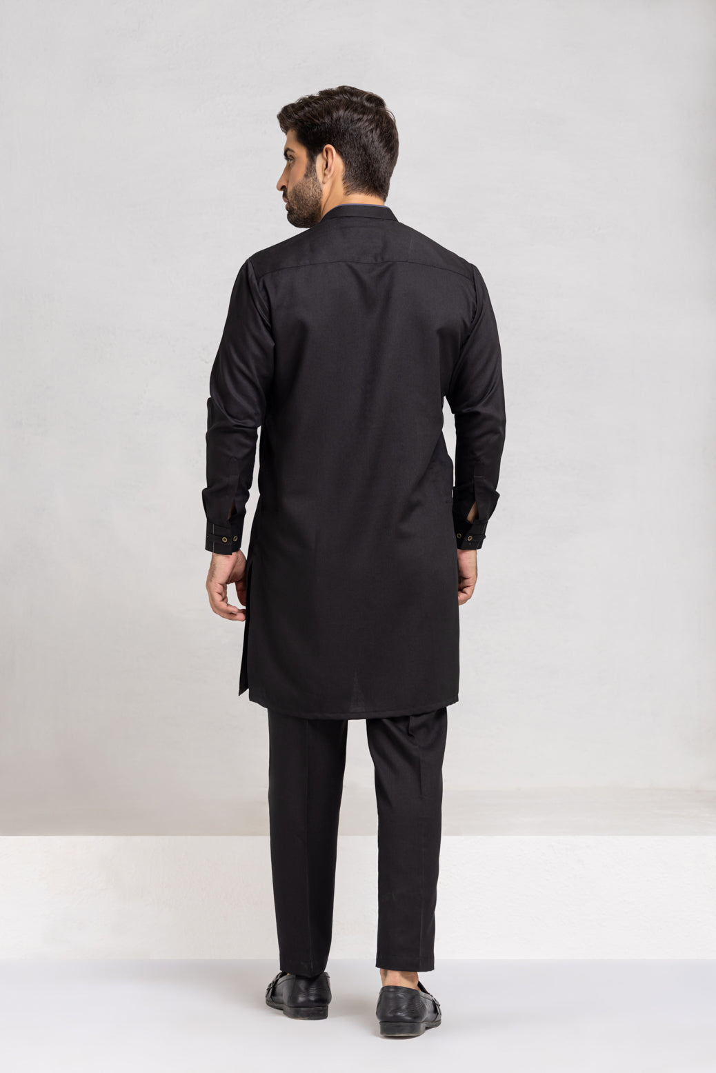 BLACK-BLENDED-KURTA PAJAMA/TROUSER (KSW22-002)