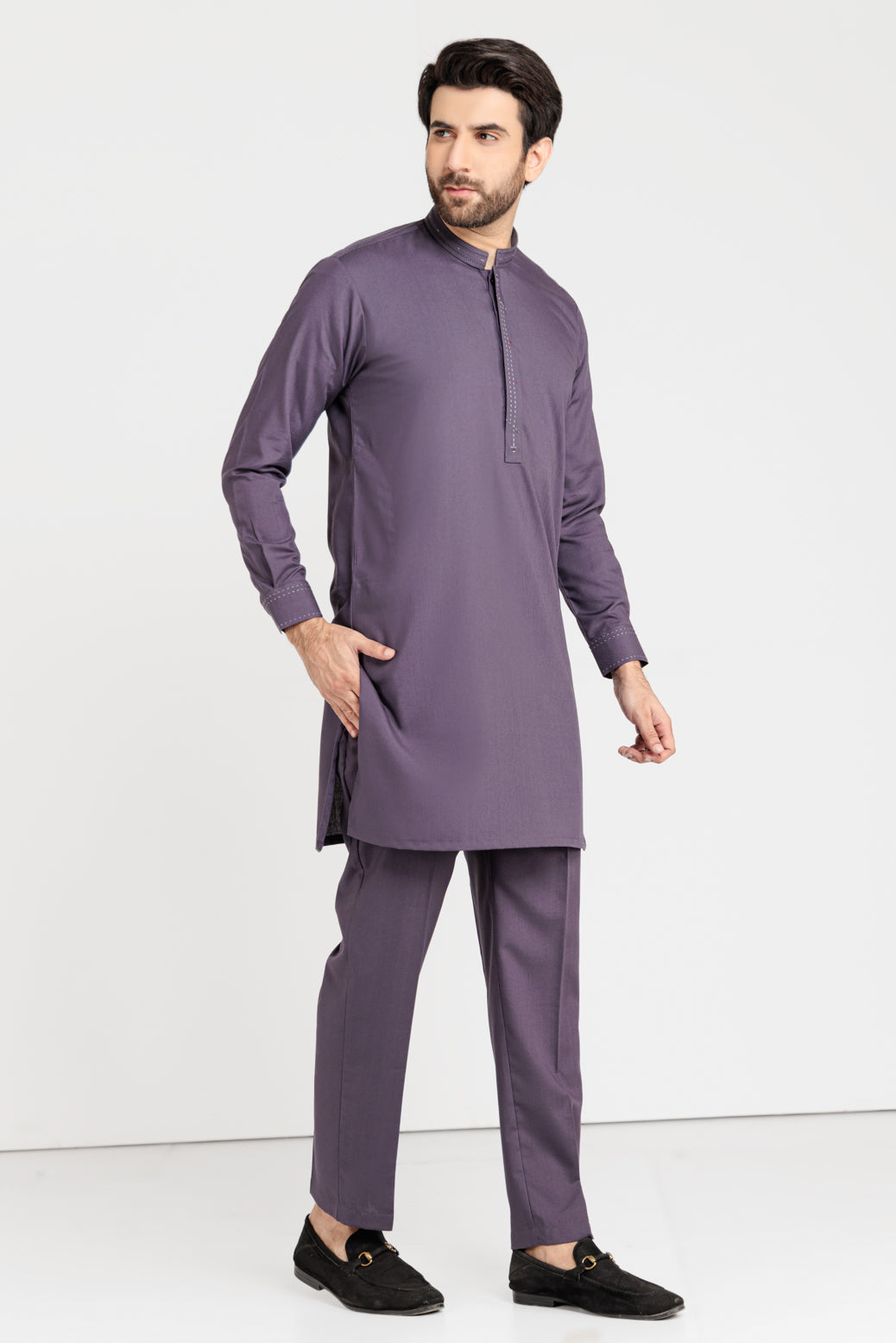 IRON-BLENDED-KURTA PAJAMA TROUSER (KSW22-004)