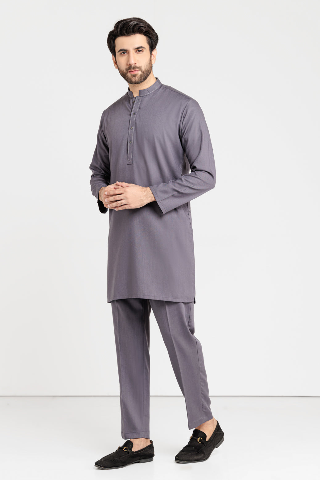 HEATHER-BLENDED-KURTA PAJAMA TROUSER (KSW22-009)