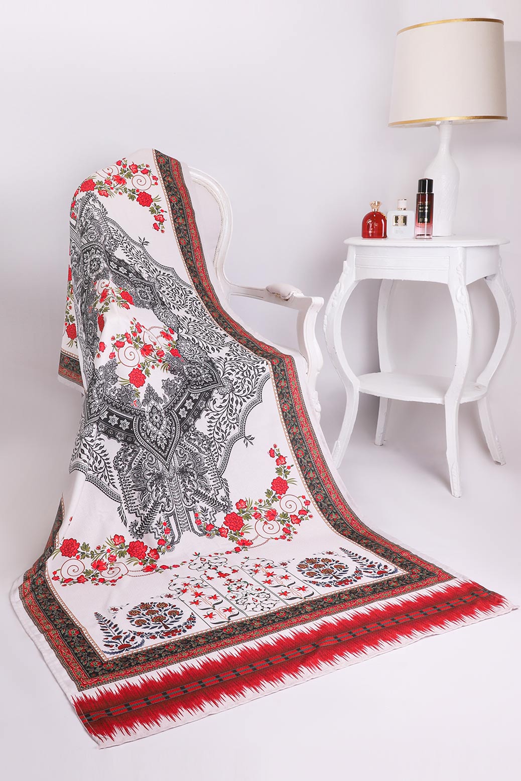 GUL-E-FAIZ - DOBBY SHAWL (LHSW22-003)