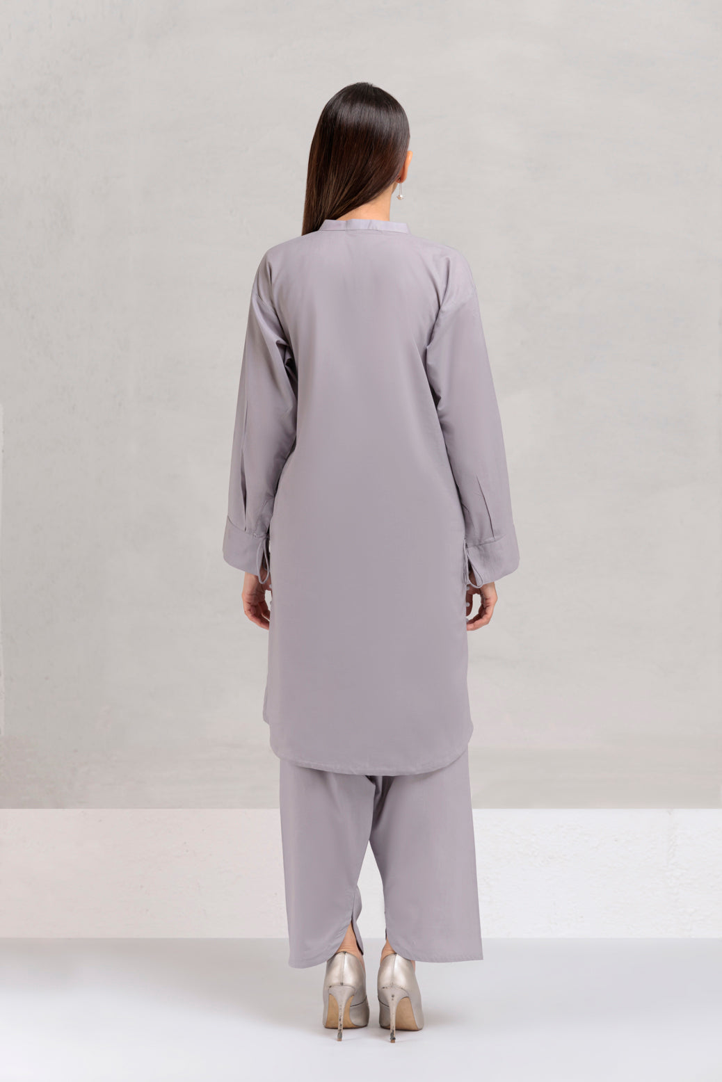 GRAY-CAMBRIC-2 PIECE-SUIT (PWR222P07)