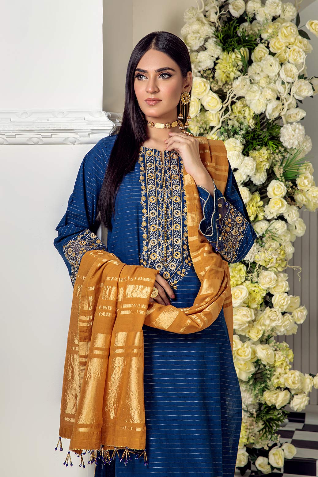 BLUE-JACQUARD-3 PIECE (R3S223P02)