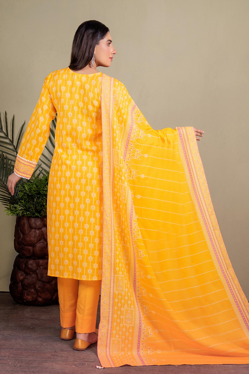 YELLOW-KHADDAR-SUIT (WRS223P12)