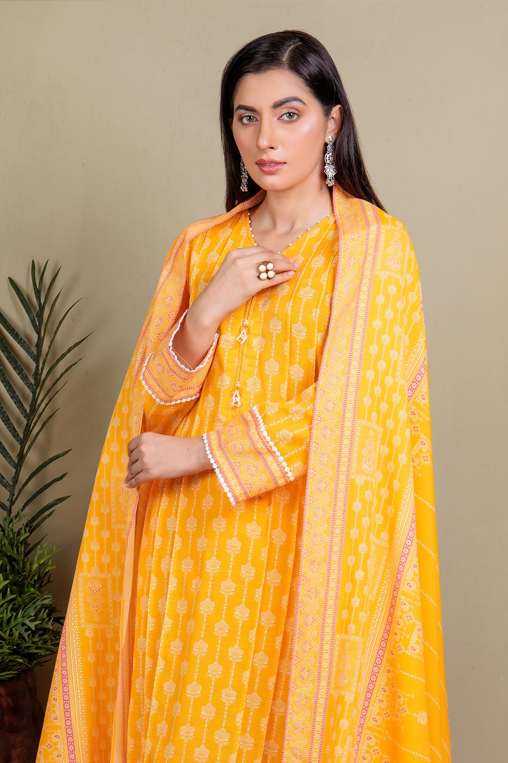 YELLOW-KHADDAR-SUIT (WRS223P12)