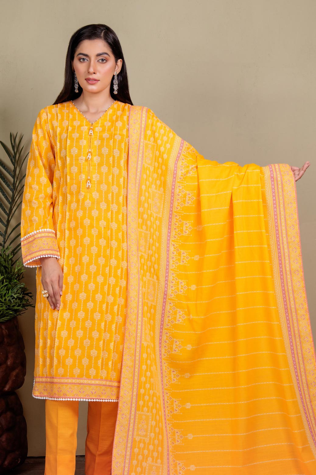 YELLOW-KHADDAR-SUIT (WRS223P12)