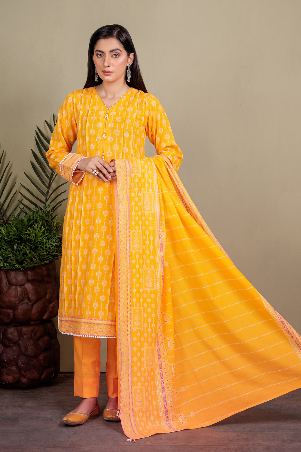 YELLOW-KHADDAR-SUIT (WRS223P12)