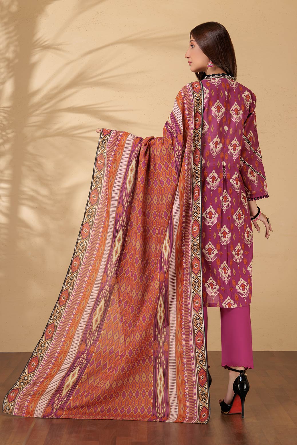 BURNT IKAT - 3 PC (SWT223P57A)