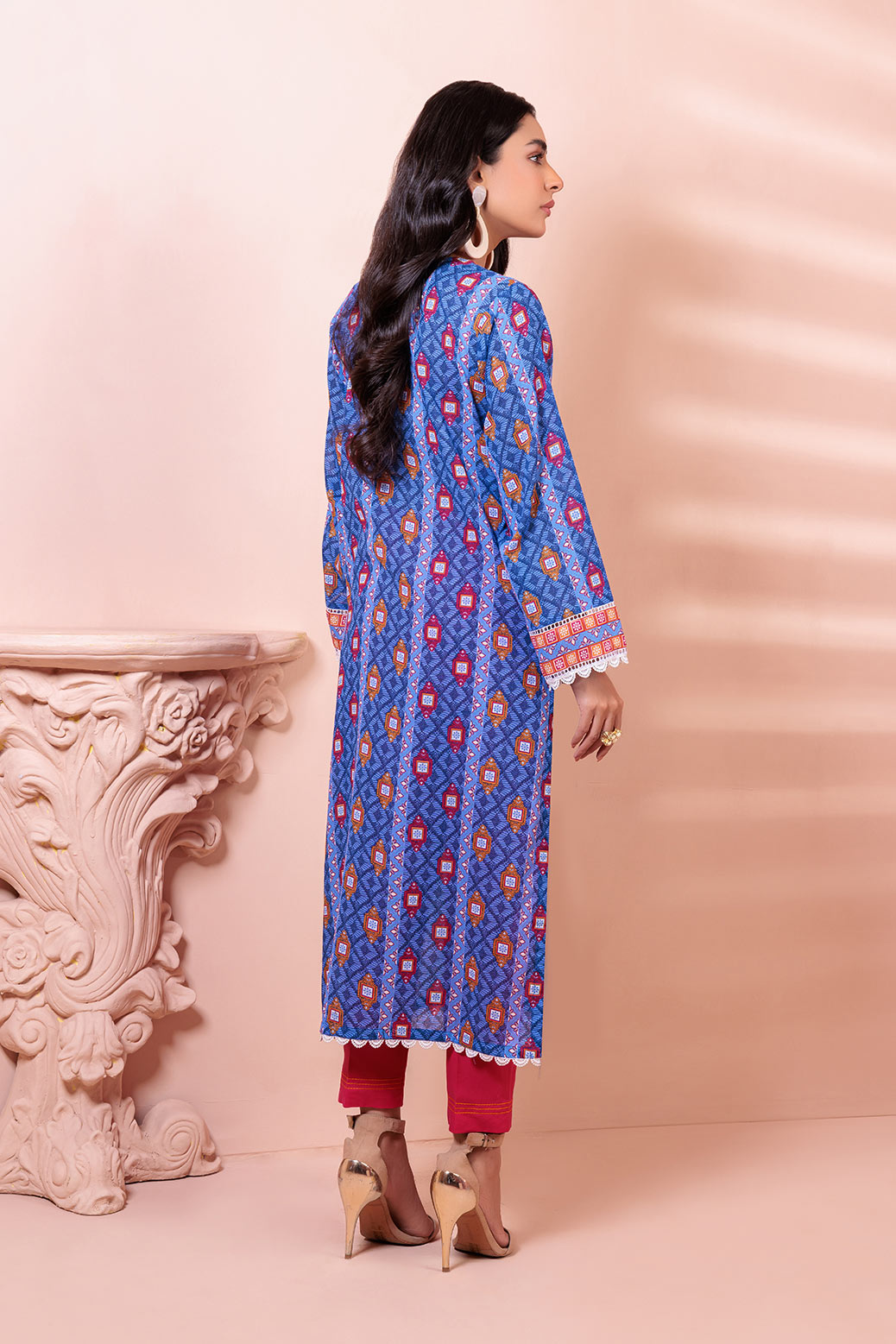 BLUE-KHADDAR-2 PIECE (WAS222P09)