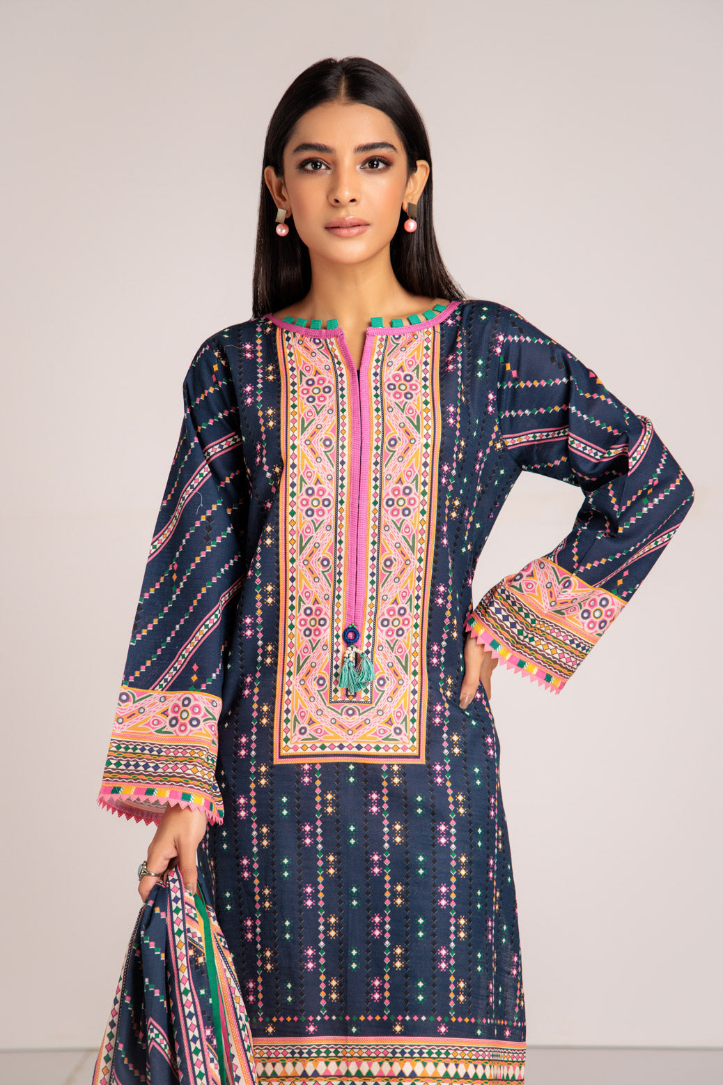 BLUE-KHADDAR-2 PIECE (WAS222P27)