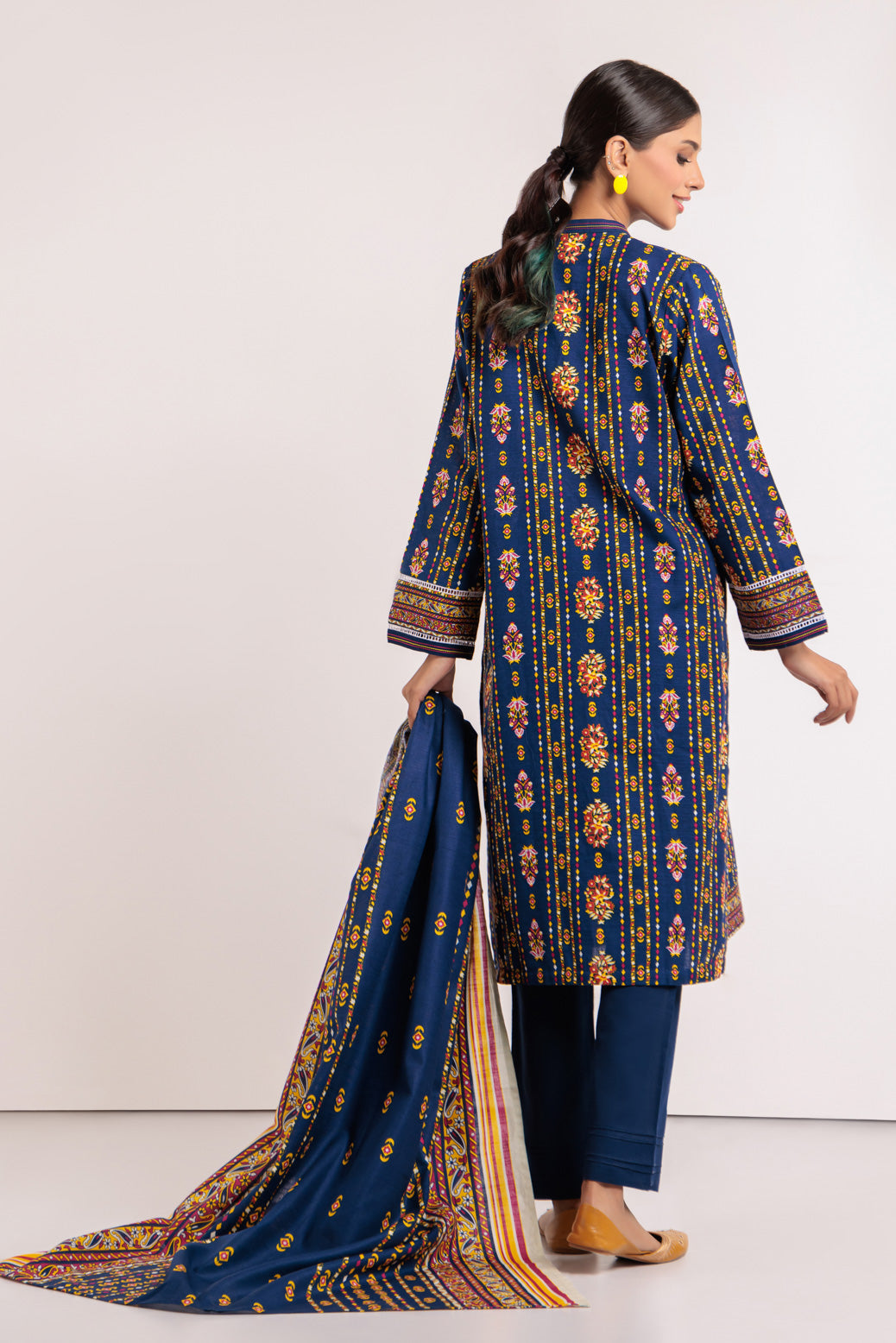 BLUE-KHADDAR-3 PIECE (WAS223P106)