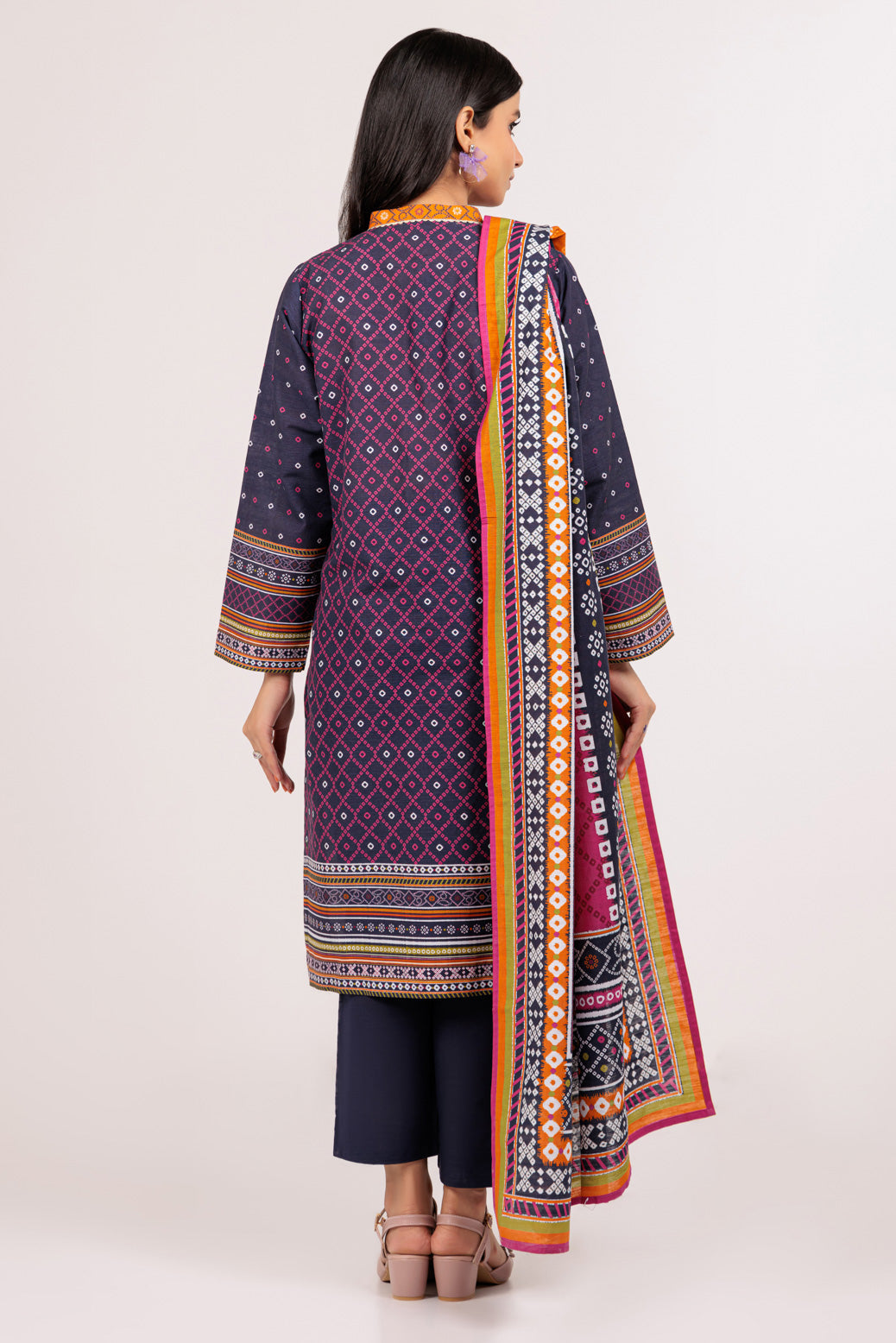 BLUE-KHADDAR-3 PIECE (WAS223P108)