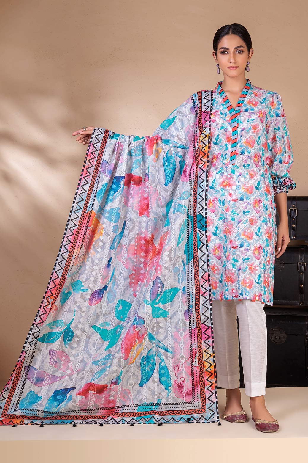 GRAY-KHADDAR-2 PIECE (WRS222P05)