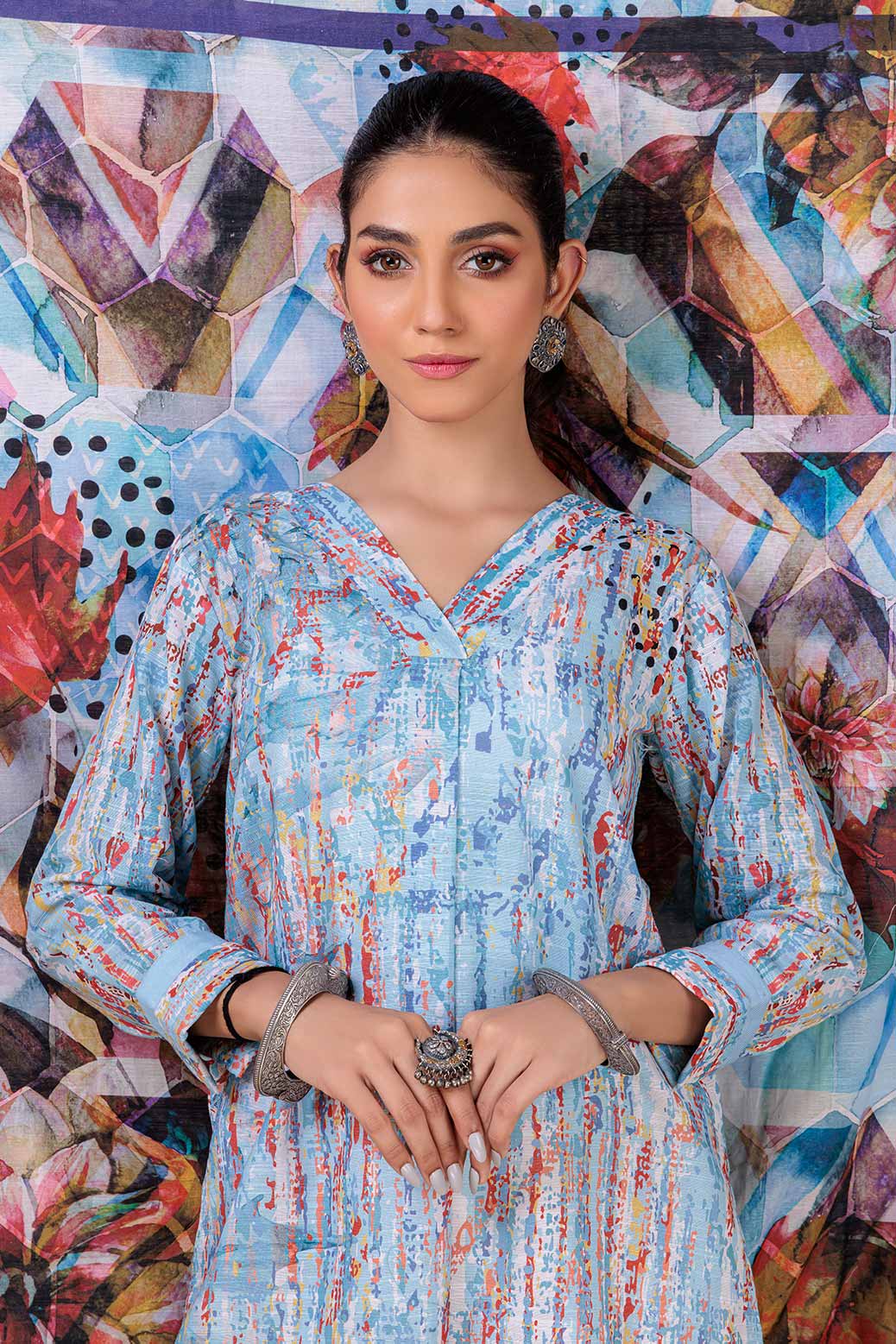 BLUE-KHADDAR-2 PIECE (WRS222P06)