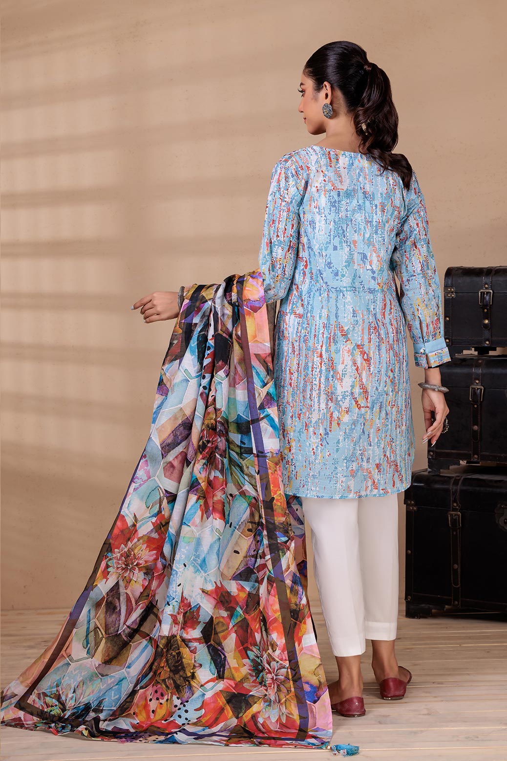 BLUE-KHADDAR-2 PIECE (WRS222P06)