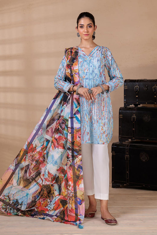 BLUE-KHADDAR-2 PIECE (WRS222P06)