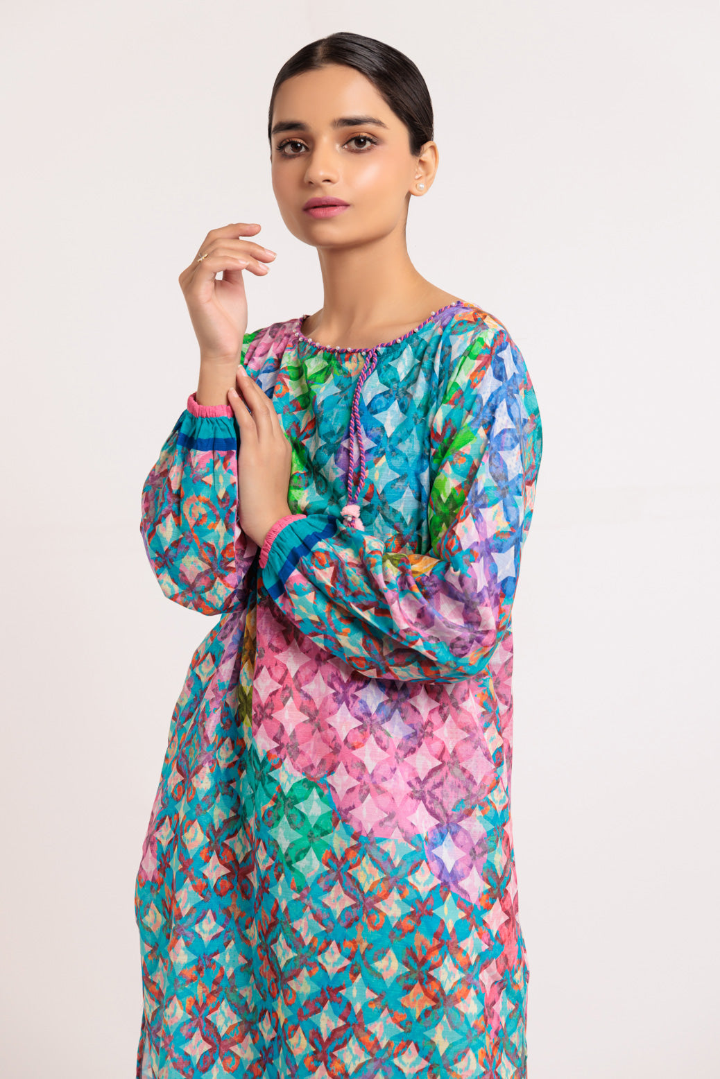 BLUE-KHADDAR-2 PIECE-SUIT (WRS222P13)