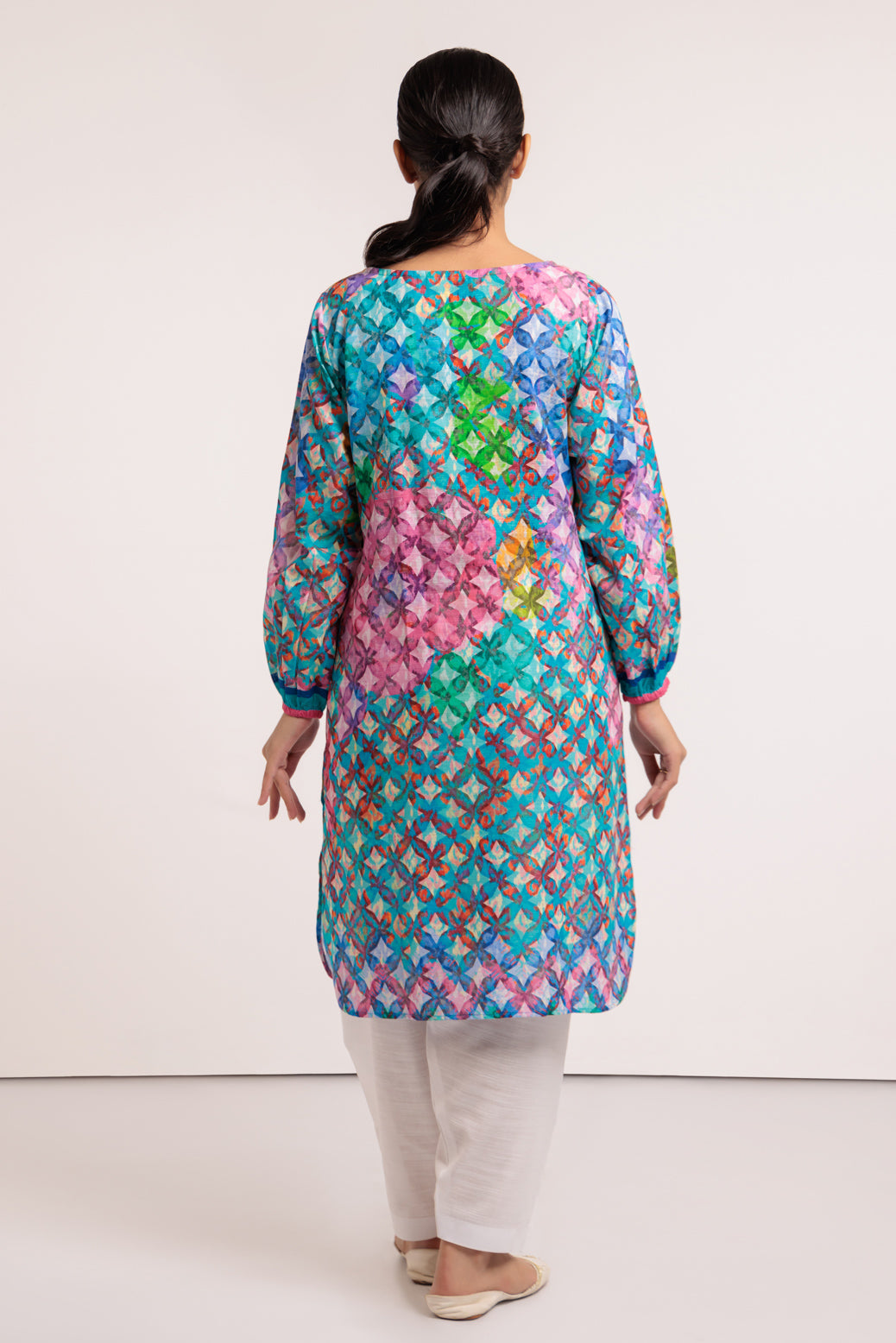 BLUE-KHADDAR-2 PIECE-SUIT (WRS222P13)