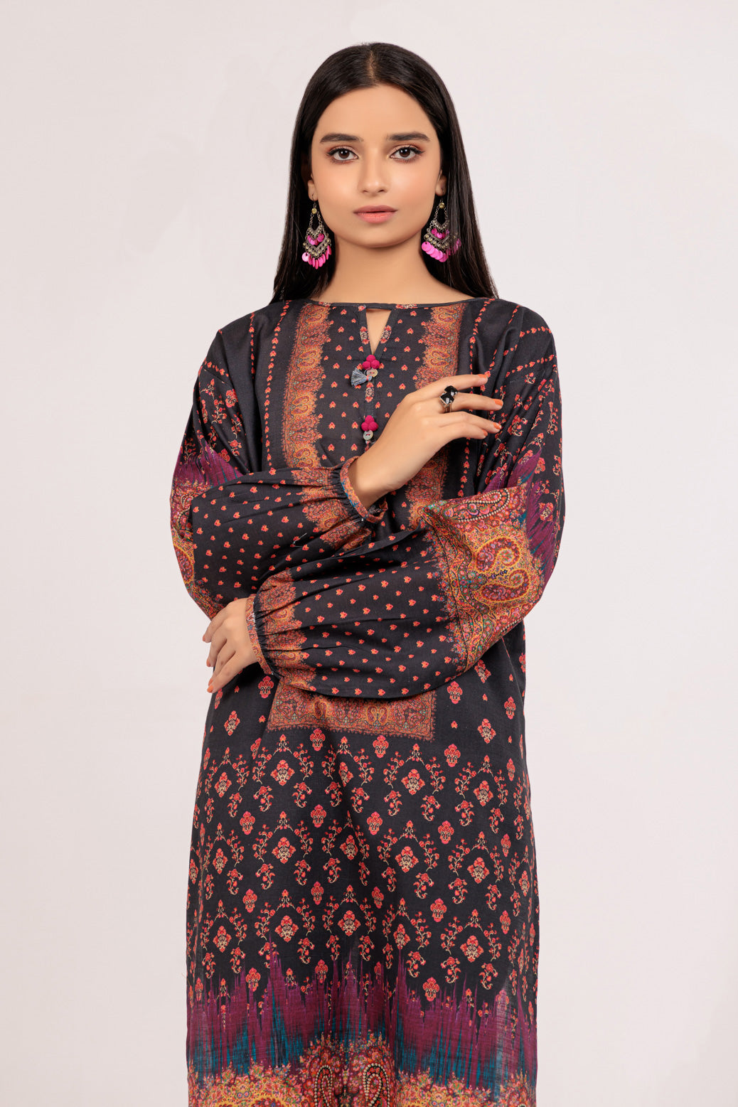 BLACK-KHADDAR-2 PIECE (WSS222P17)