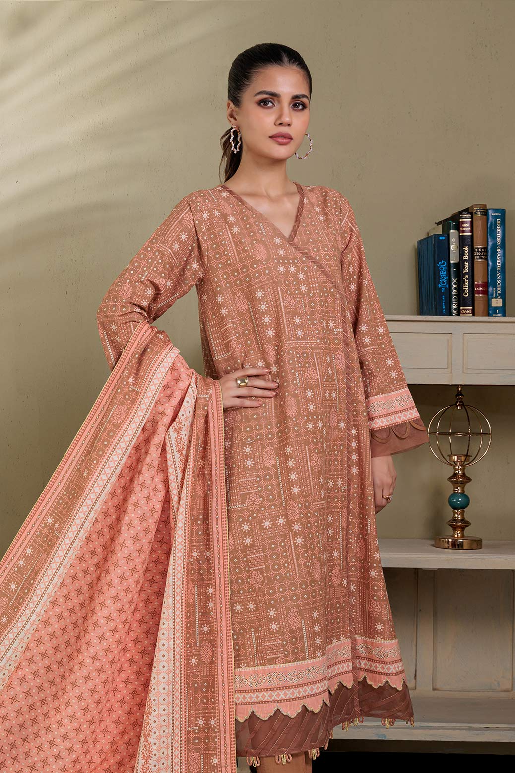 BROWN-KHADDAR-SUIT (WSS223P10)