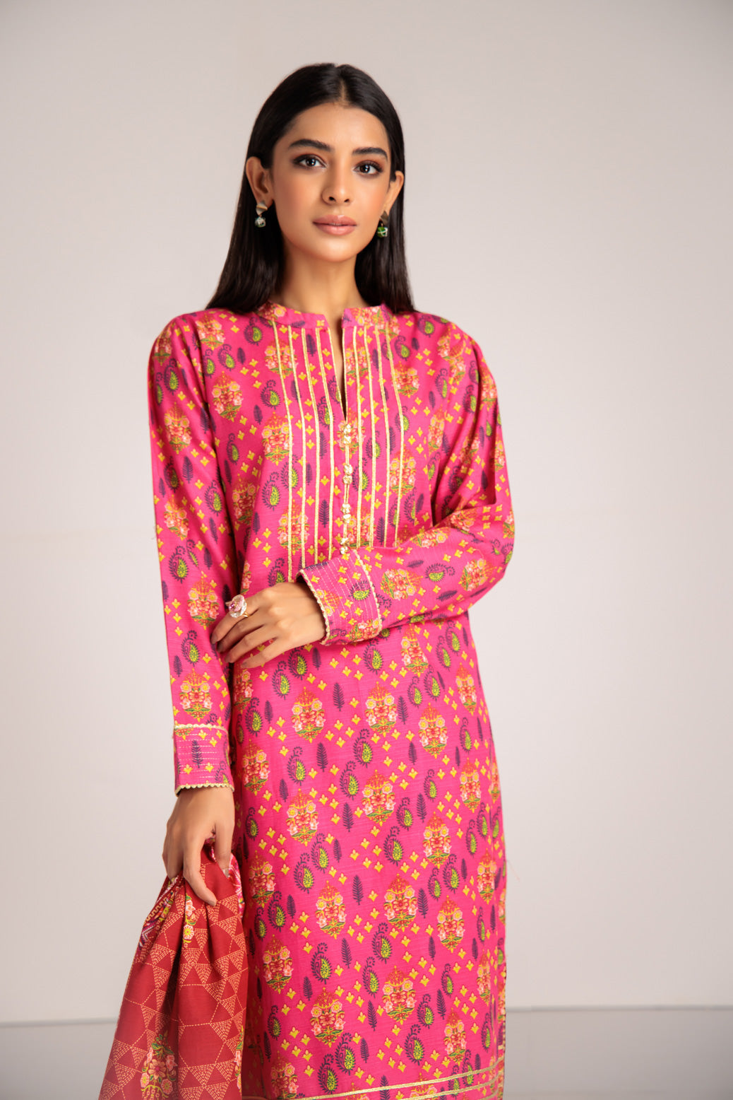 FUCHSIA-KHADDAR-3 PIECE (WSS223P106)