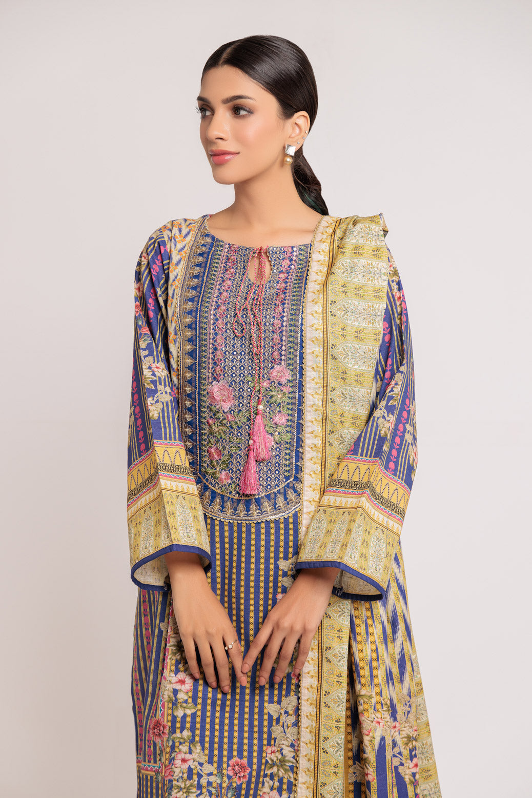 BLUE-KHADDAR-3 PIECE (WSS223P68)