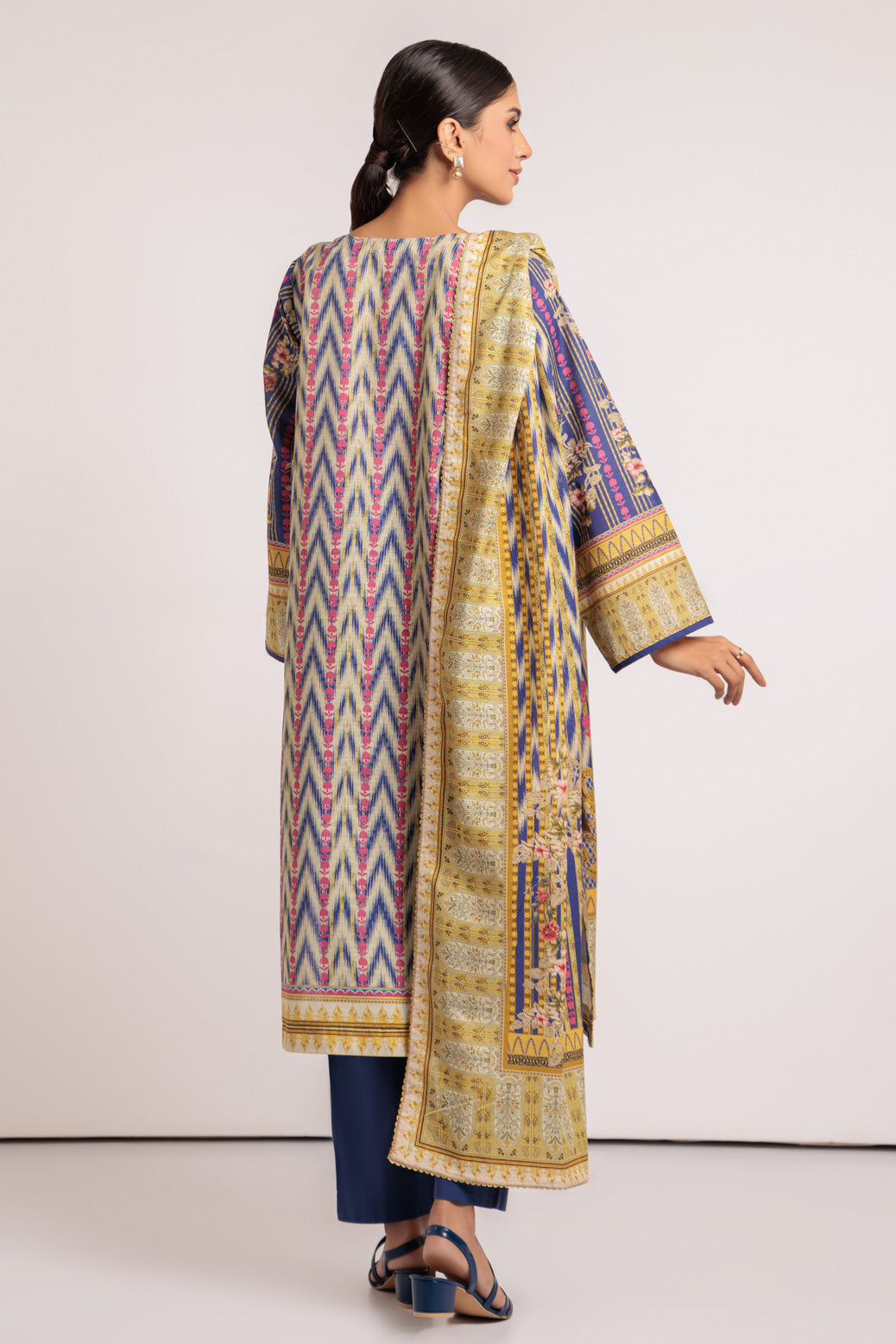 BLUE-KHADDAR-3 PIECE (WSS223P68)