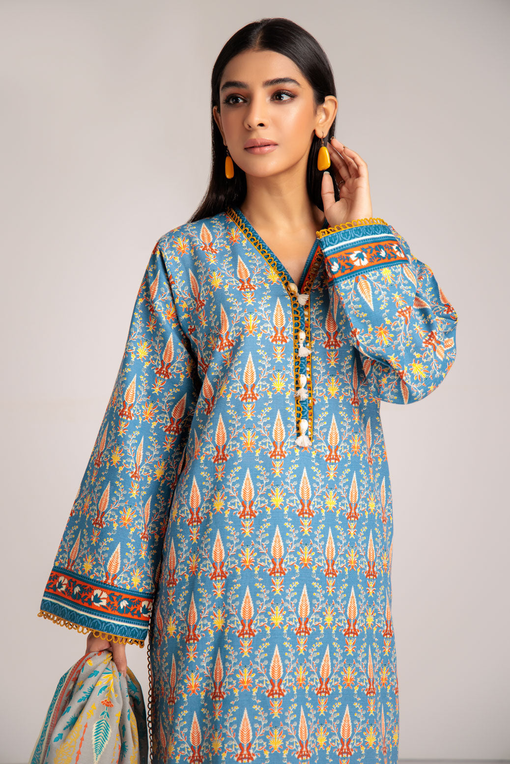 BLUE-KHADDAR-3 PIECE (WSS223P92)